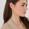 Pearl Sparkle Hoop náušnice