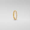 14K Gold Eternity Hoop náušnice
