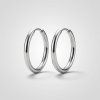 Silver Hoop náušnice