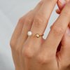 Full 14K Gold Pearl prstýnek