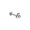 Silver Trinity Little Ball piercing