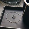 Silver Trio Stud náušnice 1ks