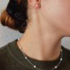 Silver Satin Pearls náhrdelník