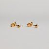 14K Gold Ball Stud náušnice