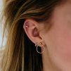 14K Gold Mini Bubble piercing