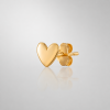 Gold Heart náušnice 1ks
