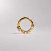Pave Hinged Gold piercing