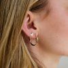 14K Gold Curly Hoop náušnice