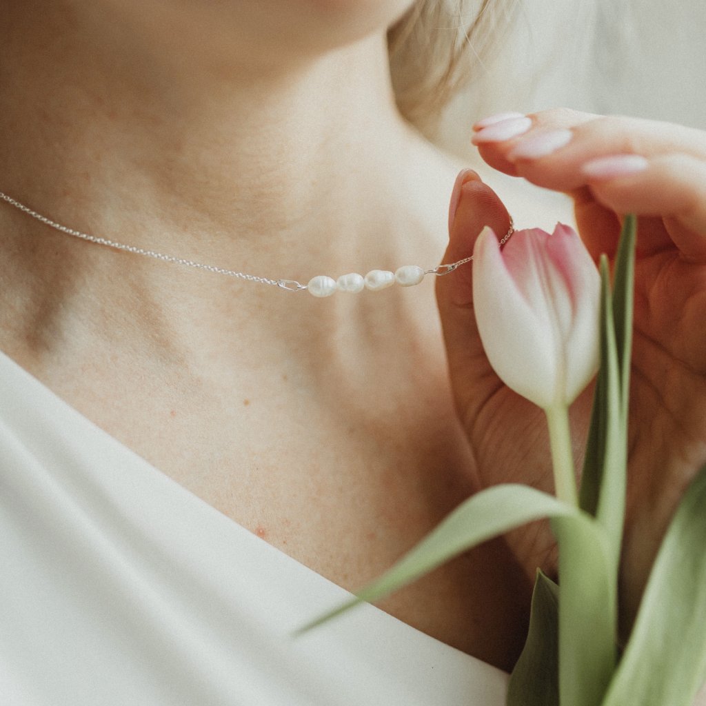 náhrdelník s říční perlou