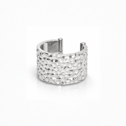 stříbrný ear cuff