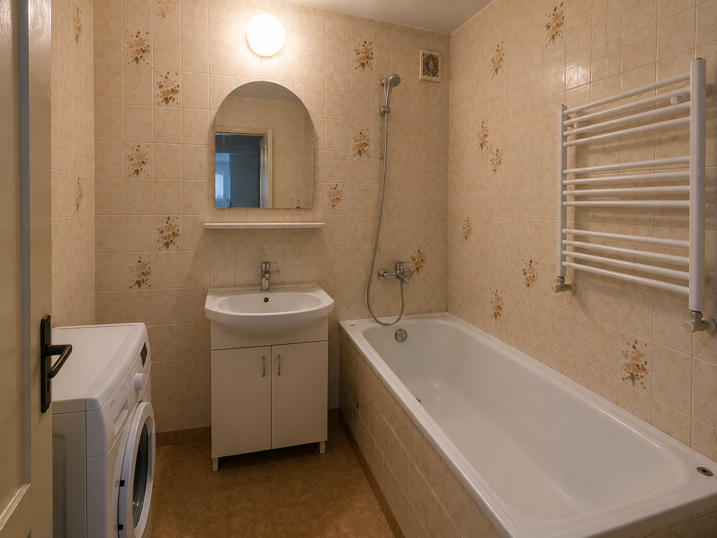 Před a po renovaci koupelny