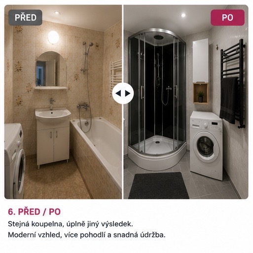 Renovace koupelny bez bourání