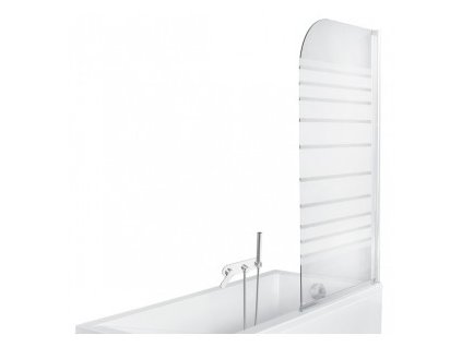 Vanová zástěna NIKIDO AMBITION 1 75x130 sklo pásky