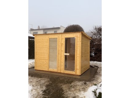Venkovní sauna VAASA pro 4-6 osob, 310x230x219,5 cm ( F30310 )
