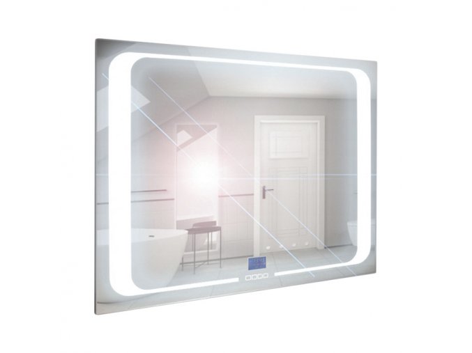 Zrcadlo závěsné s pískovaným motivem a LED osvětlením Nika LED 4/100 | A-Interiéry