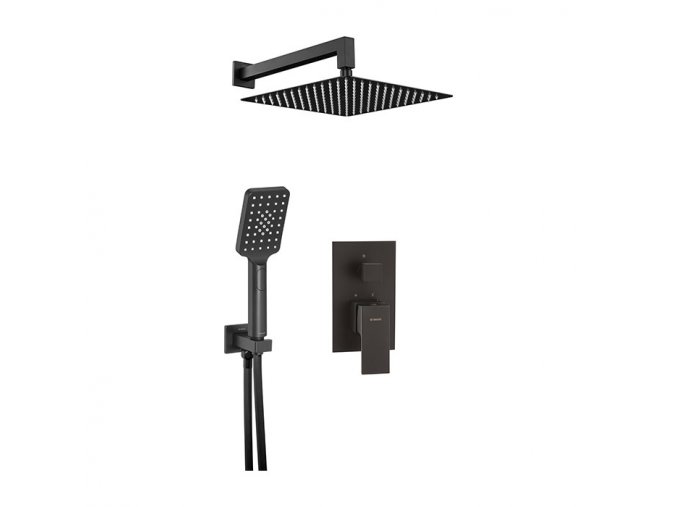 Podomítkový sprchový komplet Amsterdam Nero BIS N9MP Černá | A-Interiéry