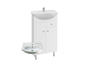 Koupelnová skříňka s keramickým umyvadlem Vilma S 50 ZV | A-Interiéry