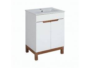 Koupelnová skříňka s keramickým umyvadlem Spree 60-2D | A-Interiéry