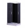 Sprchový box  LIVIE PLUS black 100x80