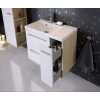 Koupelnová skříňka s umyvadlem z litého mramoru Lisabon 70 | A-Interiéry
