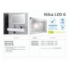 Zrcadlo závěsné s pískovaným motivem a LED osvětlením Nika LED 6/80 | A-Interiéry
