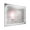Zrcadlo závěsné s pískovaným motivem a LED osvětlením Nika LED 6/80 | A-Interiéry