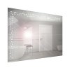 Zrcadlo závěsné s pískovaným motivem a LED osvětlením Nika LED 7/100 | A-Interiéry