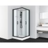 Sprchový box DENVER black 90x90x210 (CL12B)