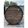 Venkovní sudová sauna na dřevo nebo elektřinu LOLA 180x220 pro 4 osoby