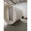 Venkovní sudová sauna na dřevo nebo elektřinu CORE 240x220 pro 4-6 osob