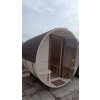 Venkovní sudová sauna na dřevo nebo elektřinu CORE 240x220 pro 4-6 osob