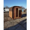 Venkovní zaoblená sauna na dřevo nebo elektřinu LILLY 180x220 pro 4 osoby