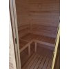 Venkovní zaoblená sauna na dřevo nebo elektřinu LILLY 180x220 pro 4 osoby