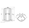 Sprchový box FARO 80x80 nebo 90x90
