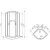 Sprchový box  LETICIA 80x80 nebo 90x90