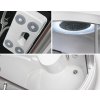 Sprchový a masážní box s vanou FANTASIE pravá 150x85x217