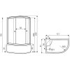 Sprchový box JUKON 120x80 pravý