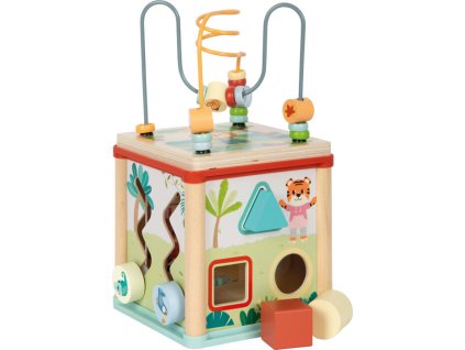 Dřevěná motorická kostka Přátelé z džungle