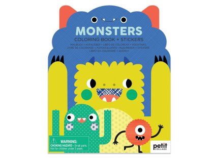 Omalovánka se samolepkami Monstra