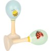 Dřevěné rumba koule Včelka a Beruška sada 2 ks