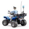 BWORLD modrá čtyřkolka policie s figurkou