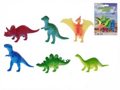 Dinosauři 6ks 6,5-8cm na kartě