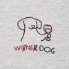 Upcyklovaná mikina Wine dog