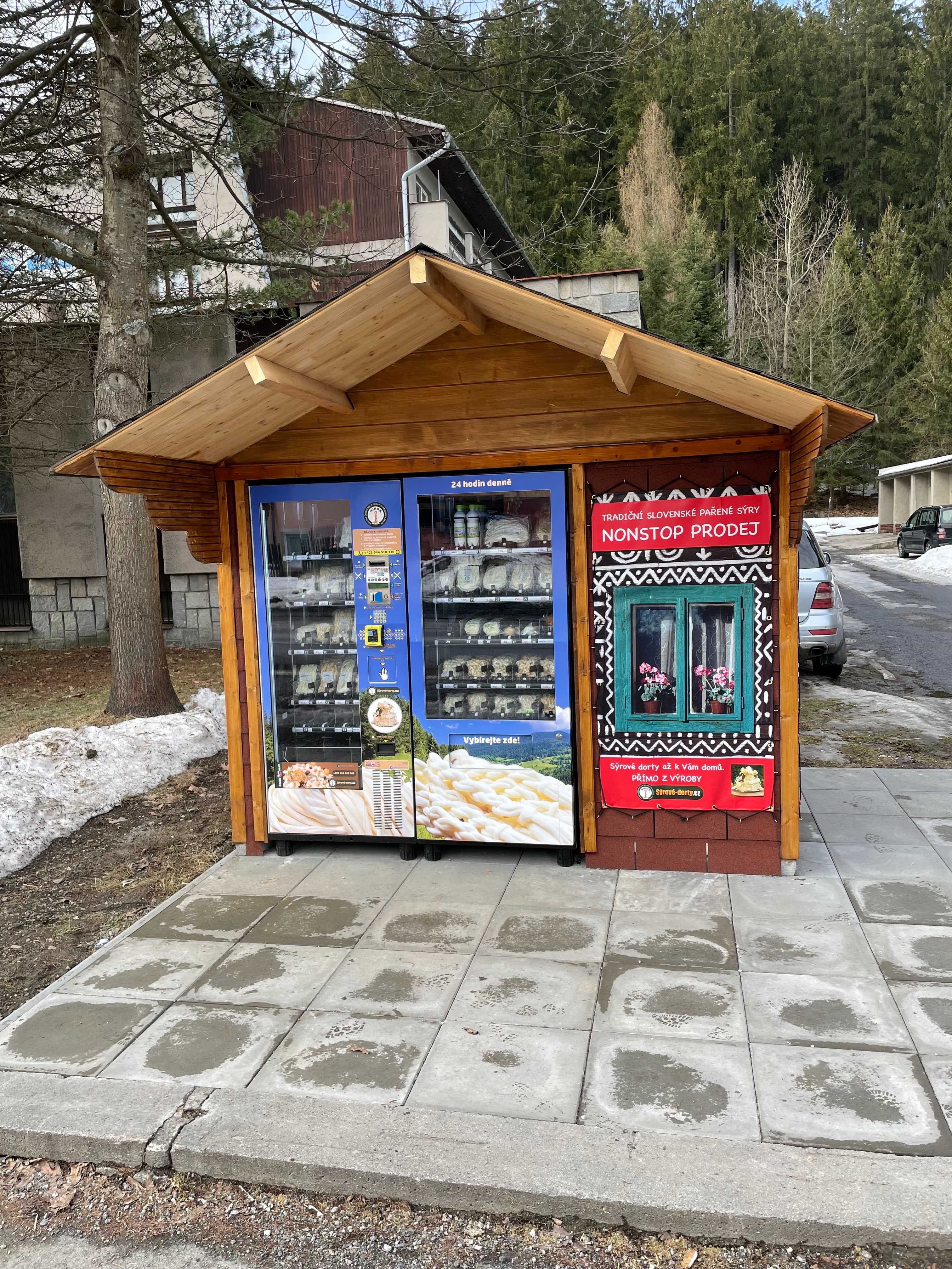 Automat na korbáčiky Bílá, Česká republika