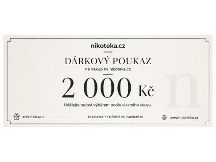 Dárkový poukaz 2000Kč