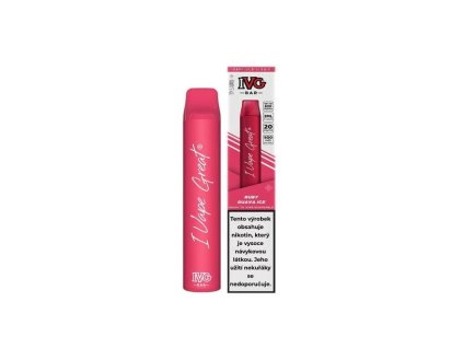 20934 ivg bar plus ruby guava ice disposable vape pod