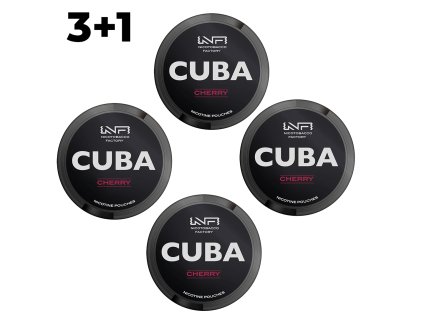CUBA Cherry Strong - pack 3+1