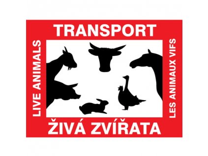 Tabuľa - transport zvierat
