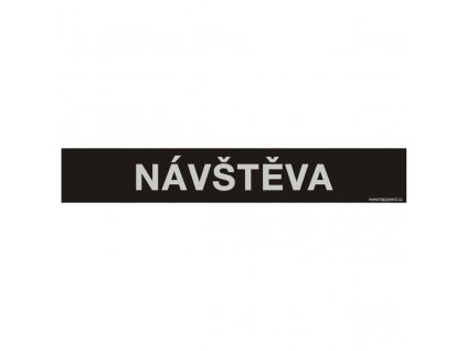 Tabuľka k parkovaciemu dorazu - NÁVŠTEVA