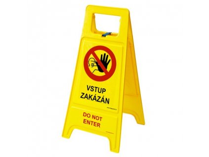Výstražná tabuľa - Vstup zakázaný, CZ / EN